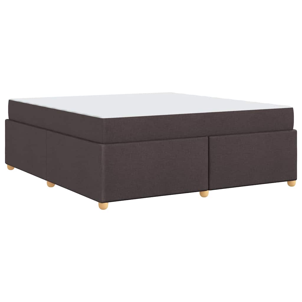 Bettgestell mit Matratze Dunkelbraun 180 x 200 cm Stoff