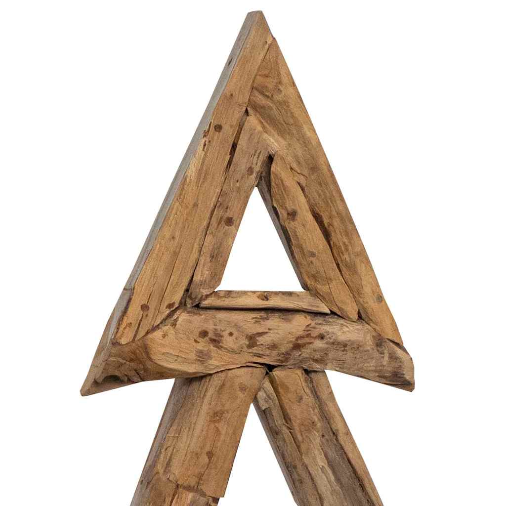 Weihnachtsbaum Braun 90 cm Massivholz Teak