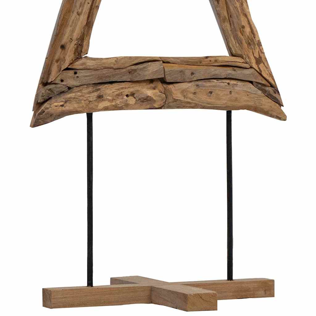 Weihnachtsbaum Braun 90 cm Massivholz Teak