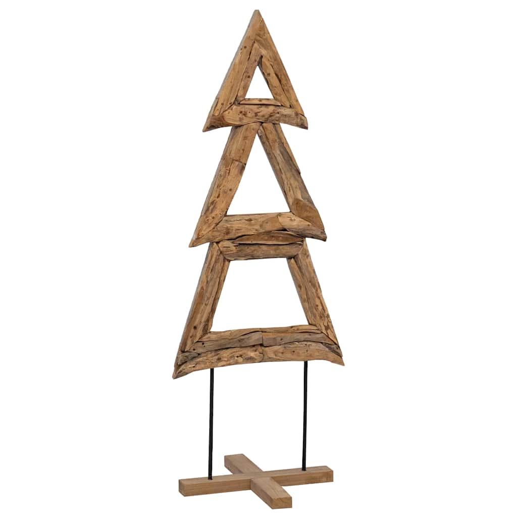 Weihnachtsbaum Braun 90 cm Massivholz Teak