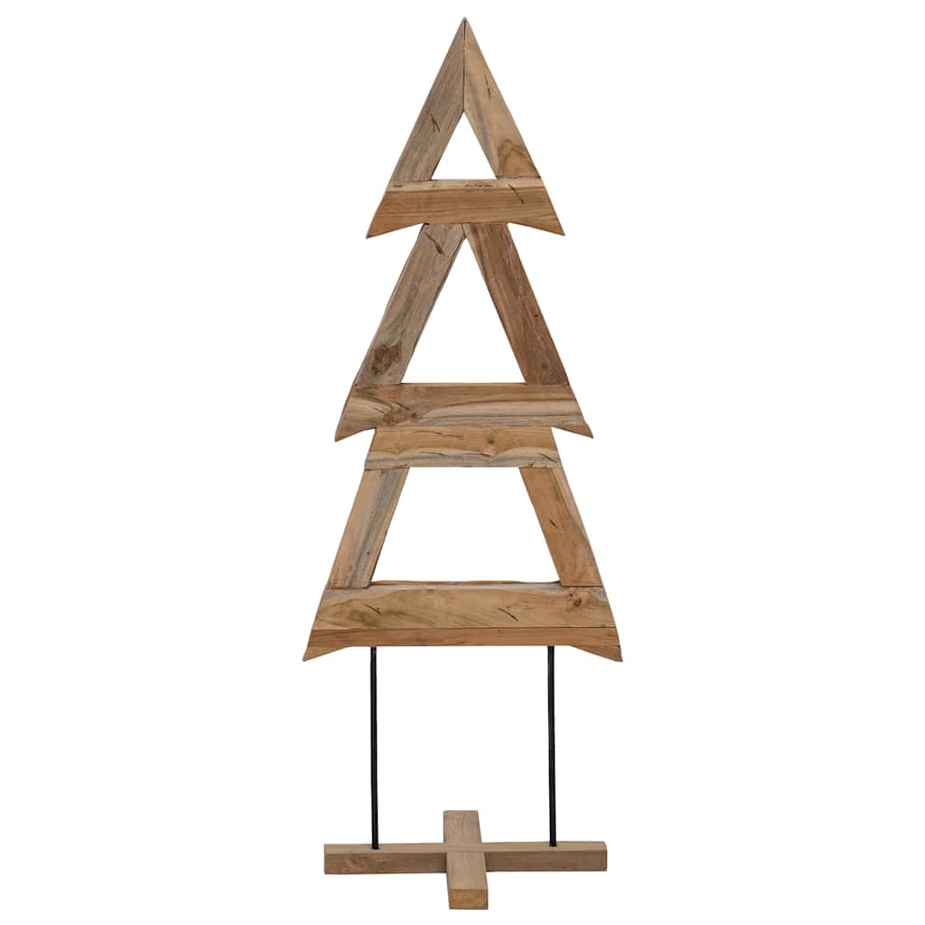 Weihnachtsbaum Braun 90 cm Massivholz Teak