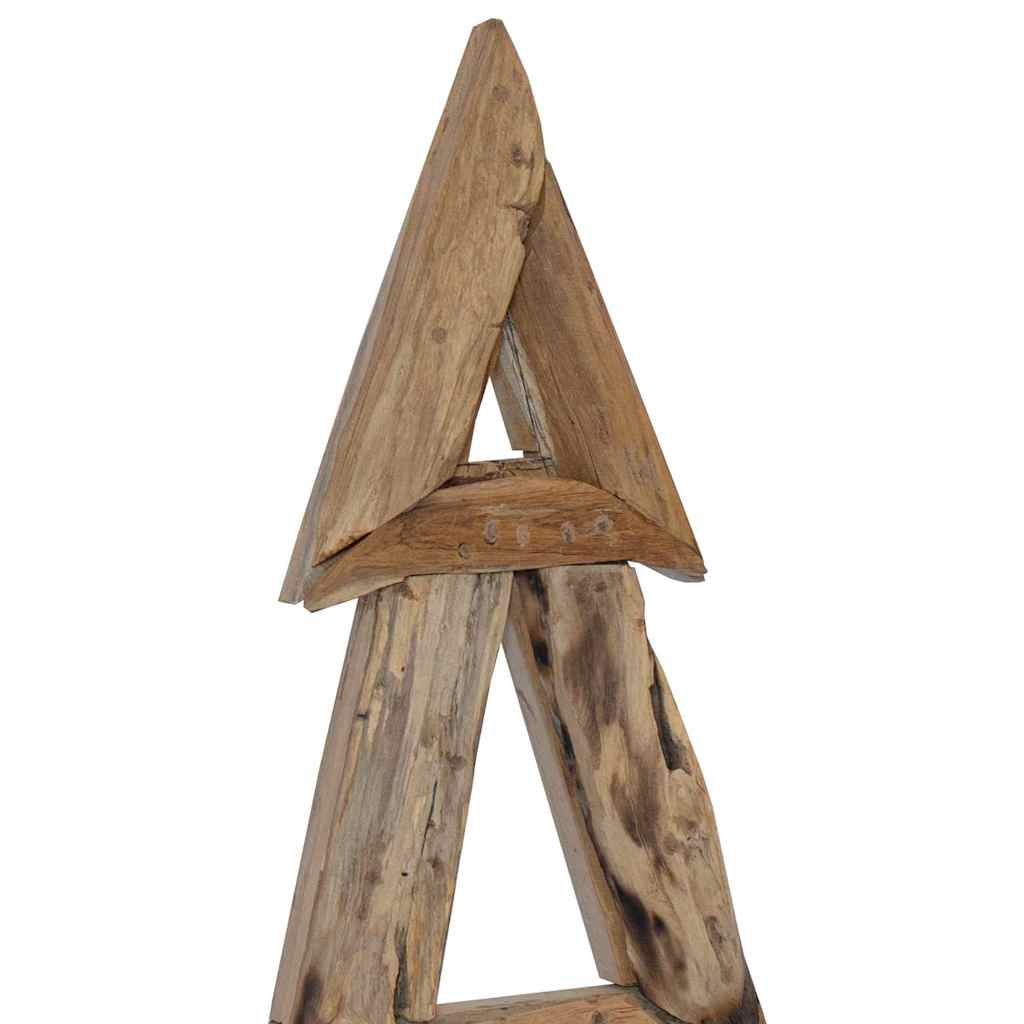 Weihnachtsbaum Braun 120 cm Massivholz Teak