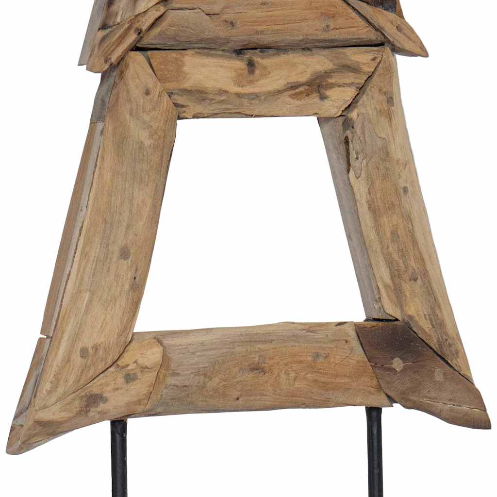 Weihnachtsbaum Braun 120 cm Massivholz Teak