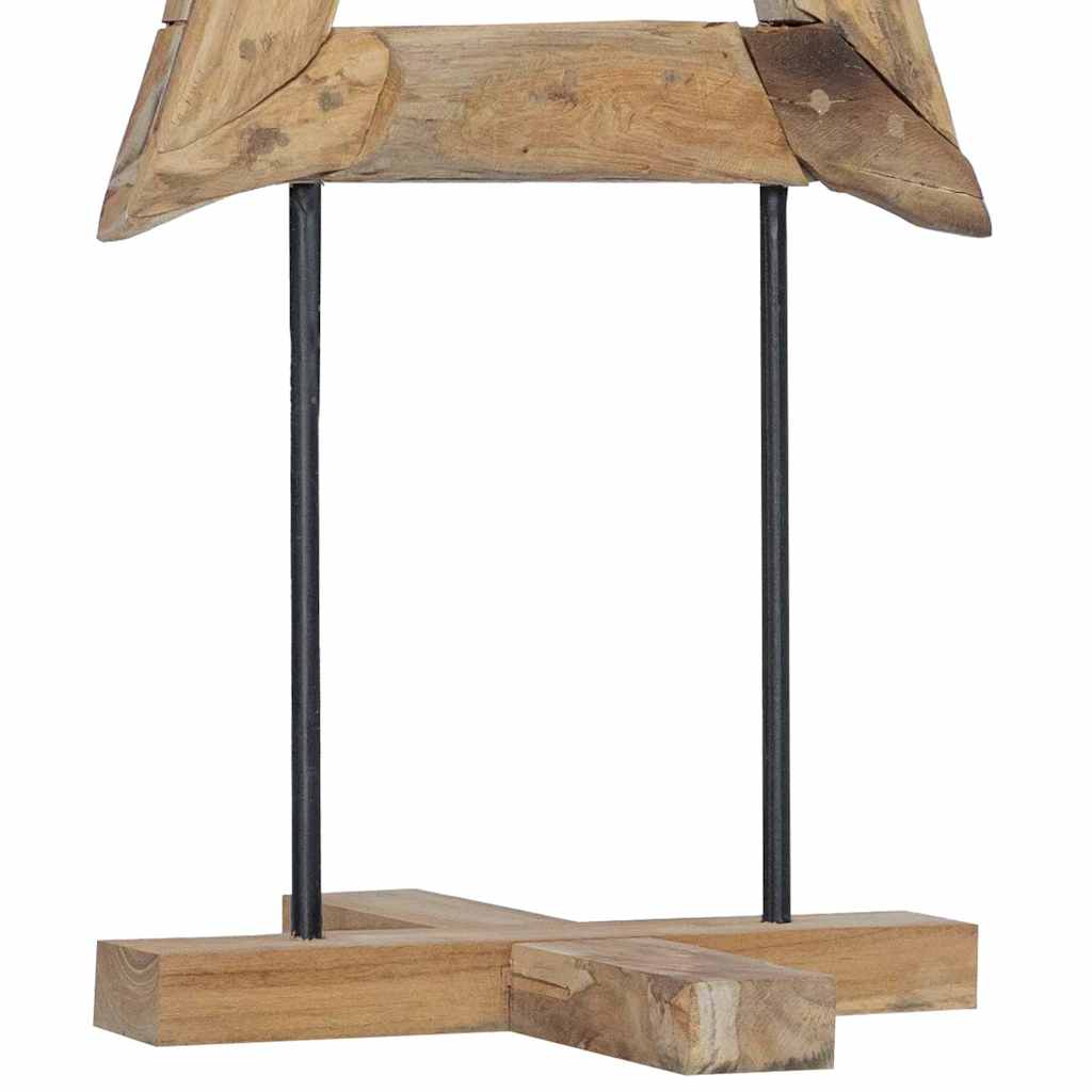 Weihnachtsbaum Braun 120 cm Massivholz Teak