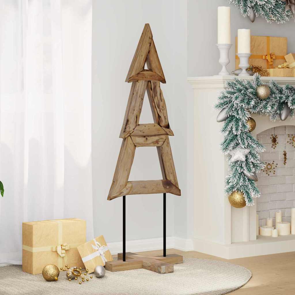 Weihnachtsbaum Braun 120 cm Massivholz Teak
