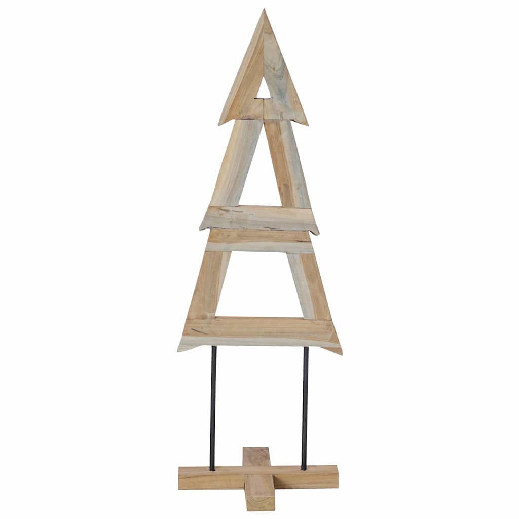Weihnachtsbaum Braun 120 cm Massivholz Teak