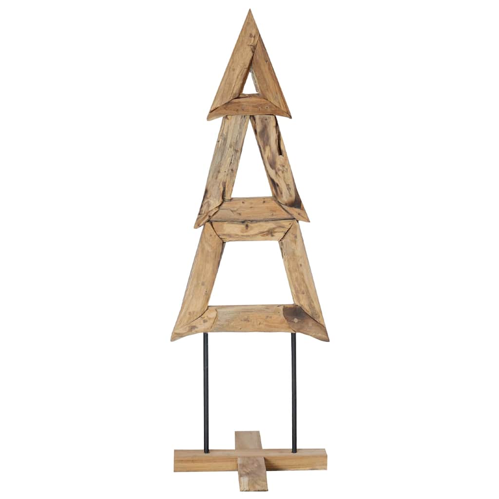 Weihnachtsbaum Braun 120 cm Massivholz Teak