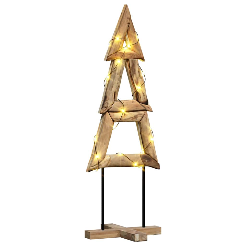 Weihnachtsbaum Braun 120 cm Massivholz Teak