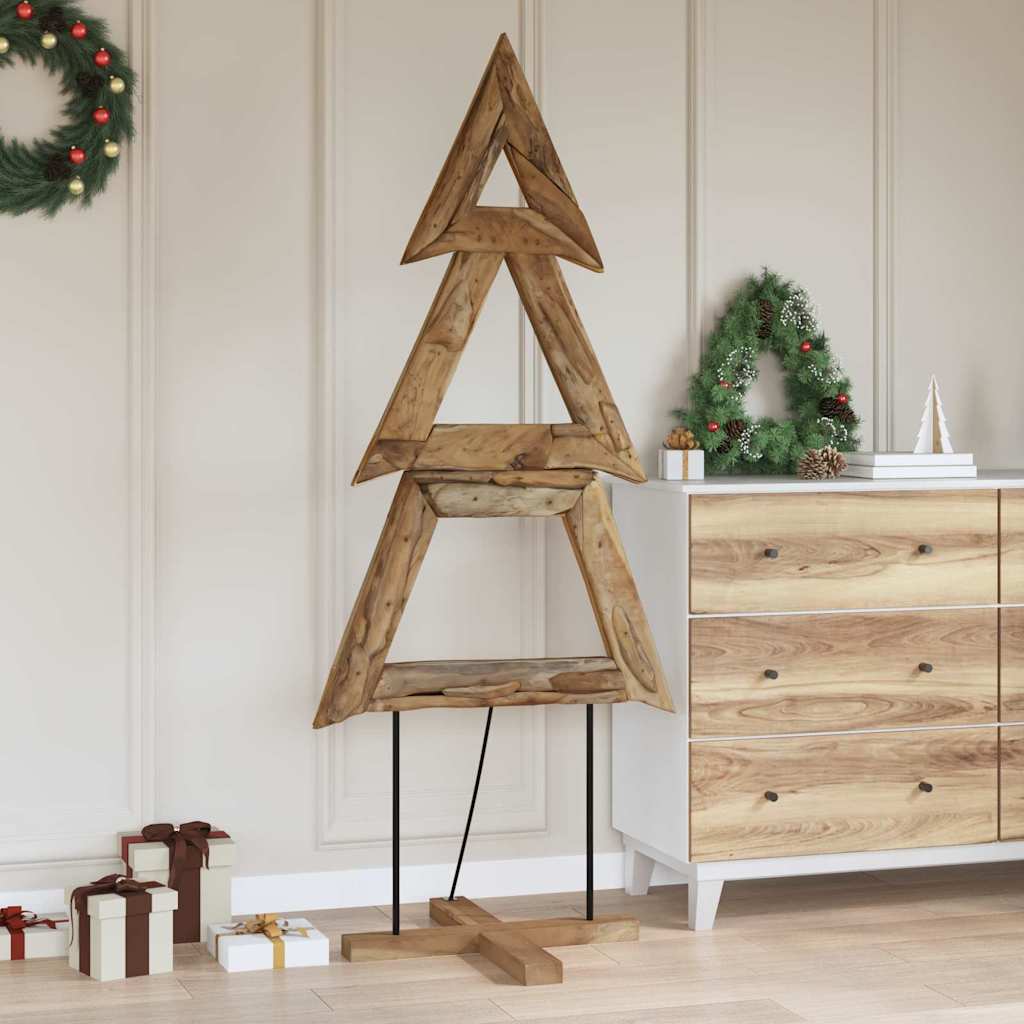 Weihnachtsbaum Braun 181 cm Massivholz Teak