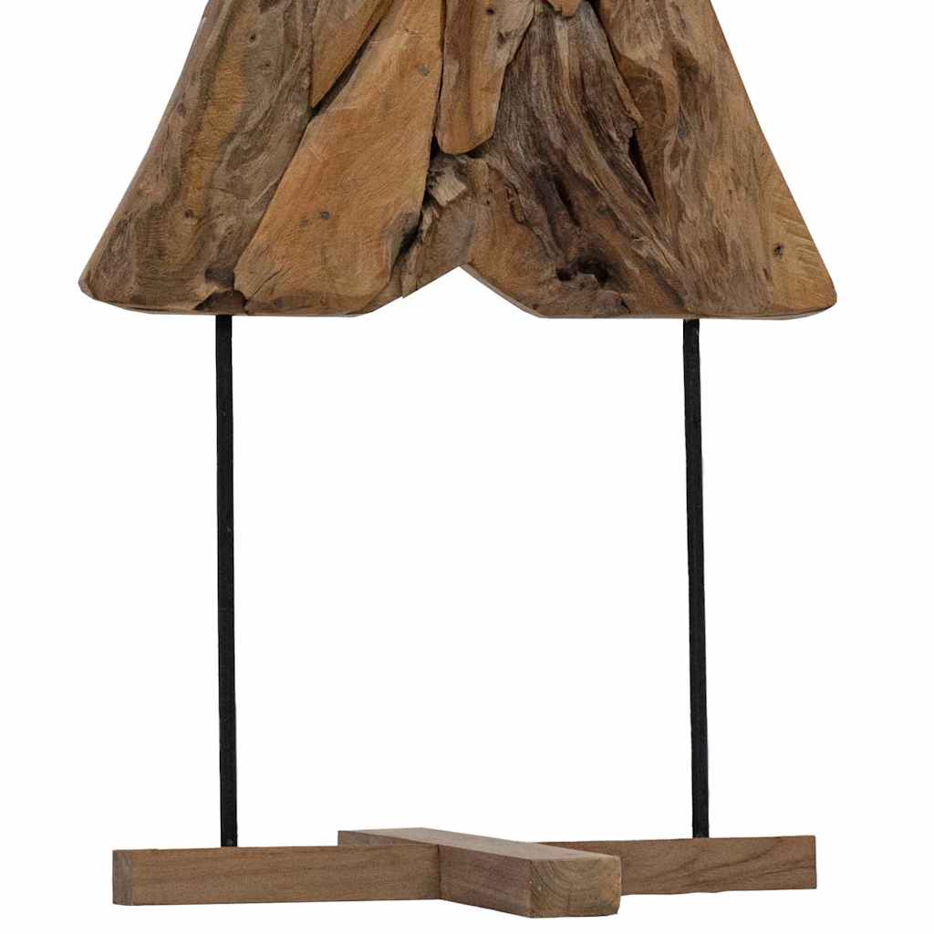 Weihnachtsbaum mit Ständer Braun 90 cm Massivholz Teak