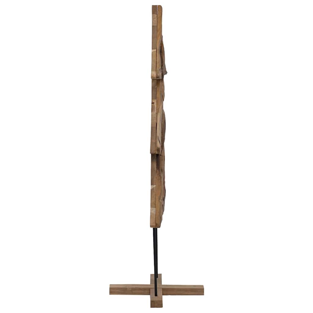 Weihnachtsbaum mit Ständer Braun 90 cm Massivholz Teak