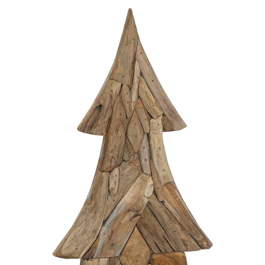 Weihnachtsbaum mit Ständer Braun 181,5 cm Massivholz Teak