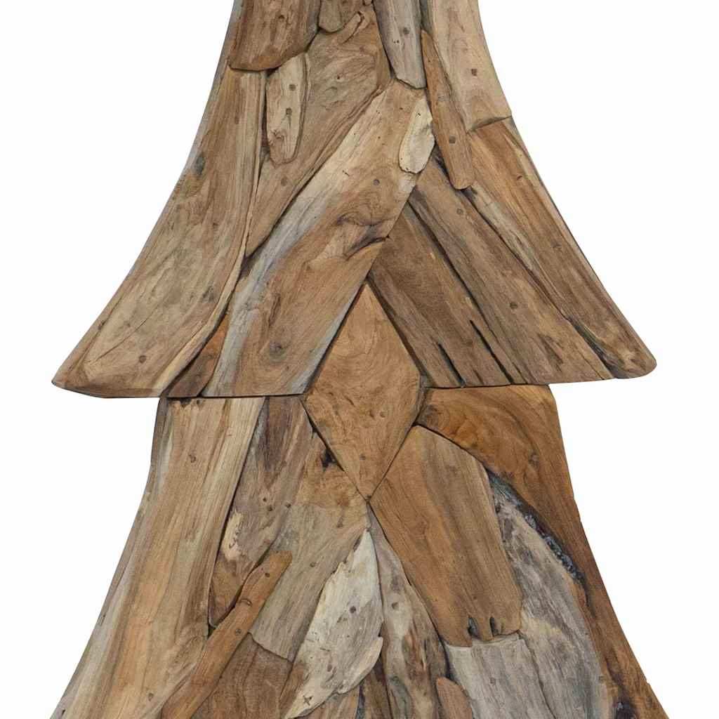 Weihnachtsbaum mit Ständer Braun 181,5 cm Massivholz Teak