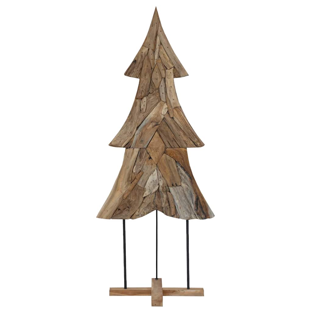 Weihnachtsbaum mit Ständer Braun 181,5 cm Massivholz Teak