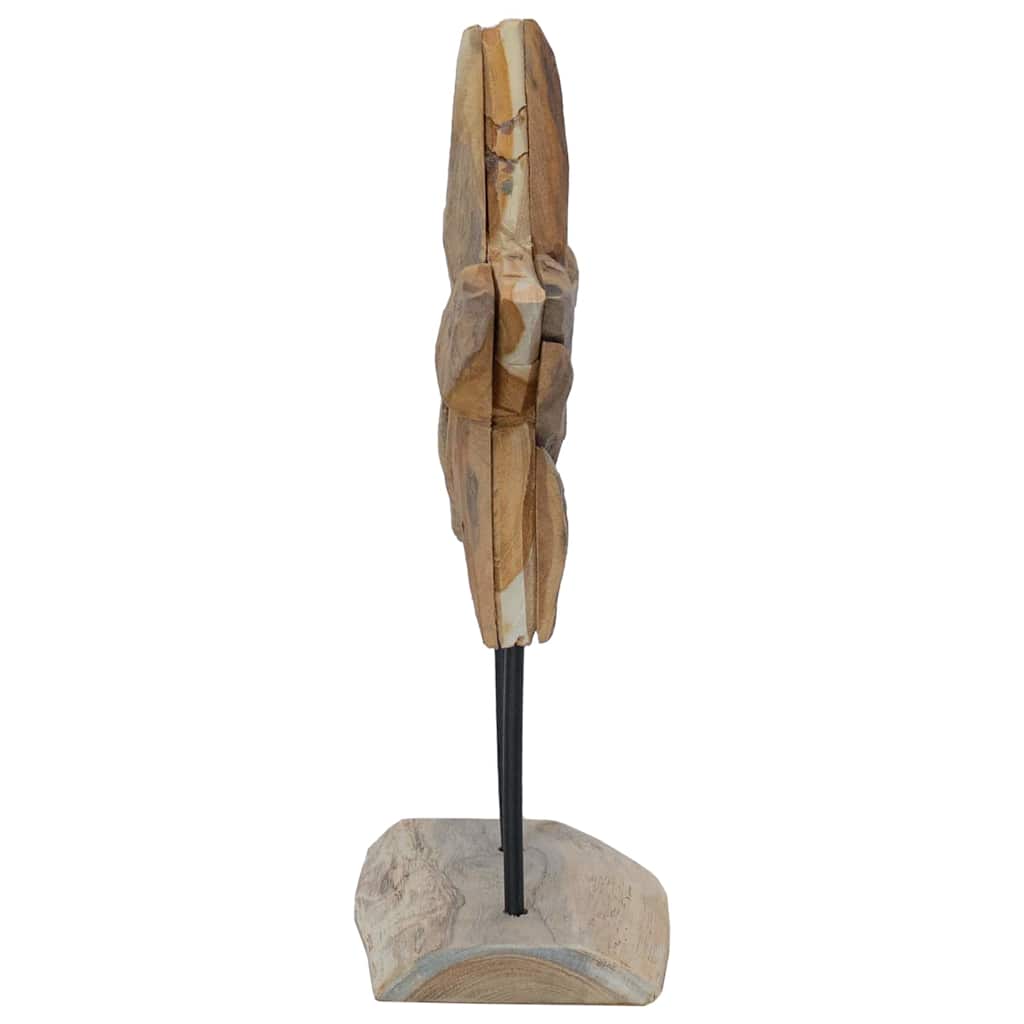 Weihnachtsstern LEDs Braun 31 x 15 x 46 cm Massivholz Teak