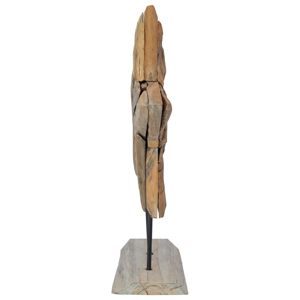 Weihnachtsstern LEDs Braun 43,5 x 13,5 x 59 cm Massivholz Teak