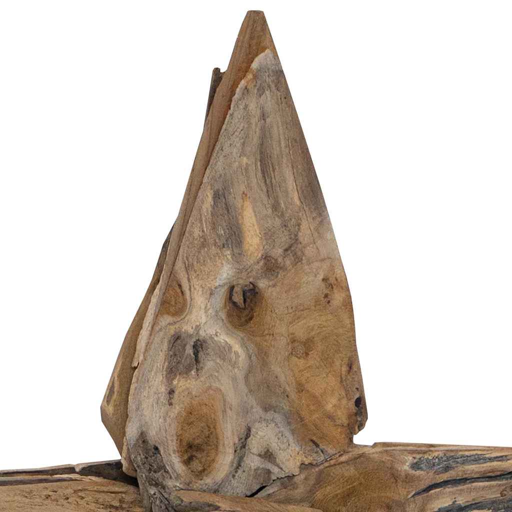Weihnachtsstern LEDs Braun 59,5 x 18 x 74 cm Massivholz Teak