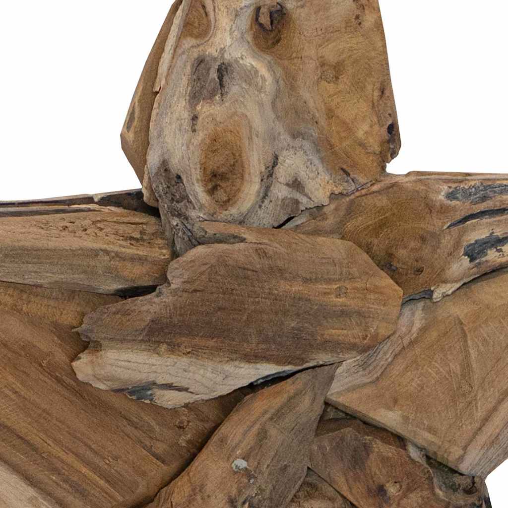 Weihnachtsstern LEDs Braun 59,5 x 18 x 74 cm Massivholz Teak