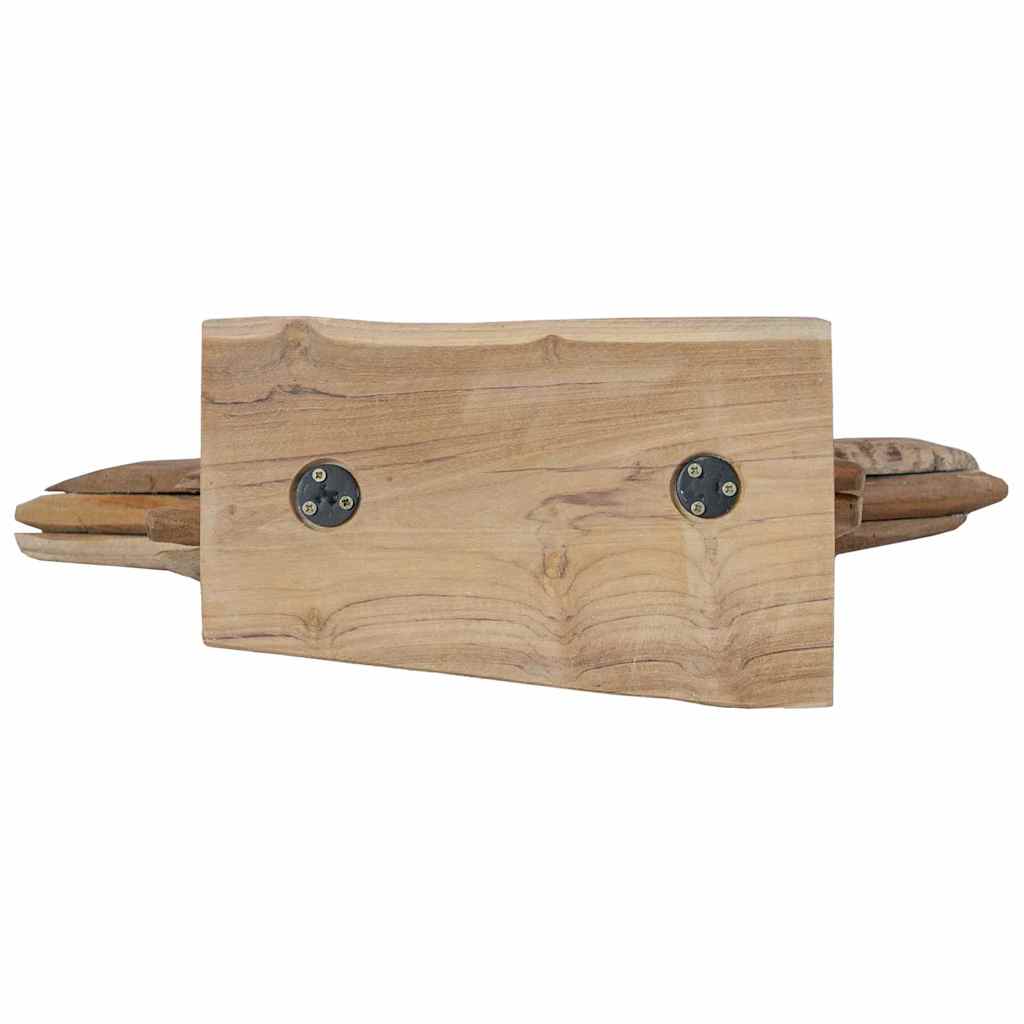 Weihnachtsstern LEDs Braun 59,5 x 18 x 74 cm Massivholz Teak