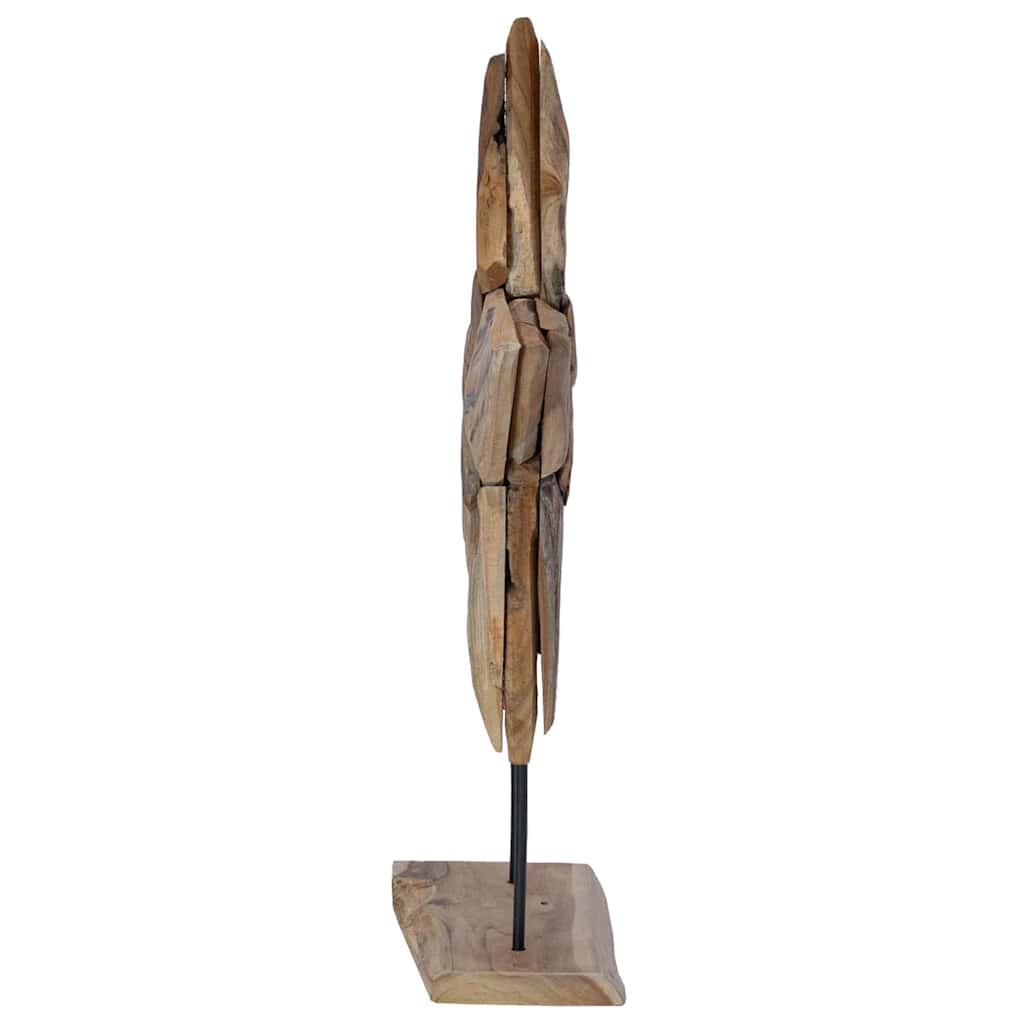 Weihnachtsstern LEDs Braun 59,5 x 18 x 74 cm Massivholz Teak
