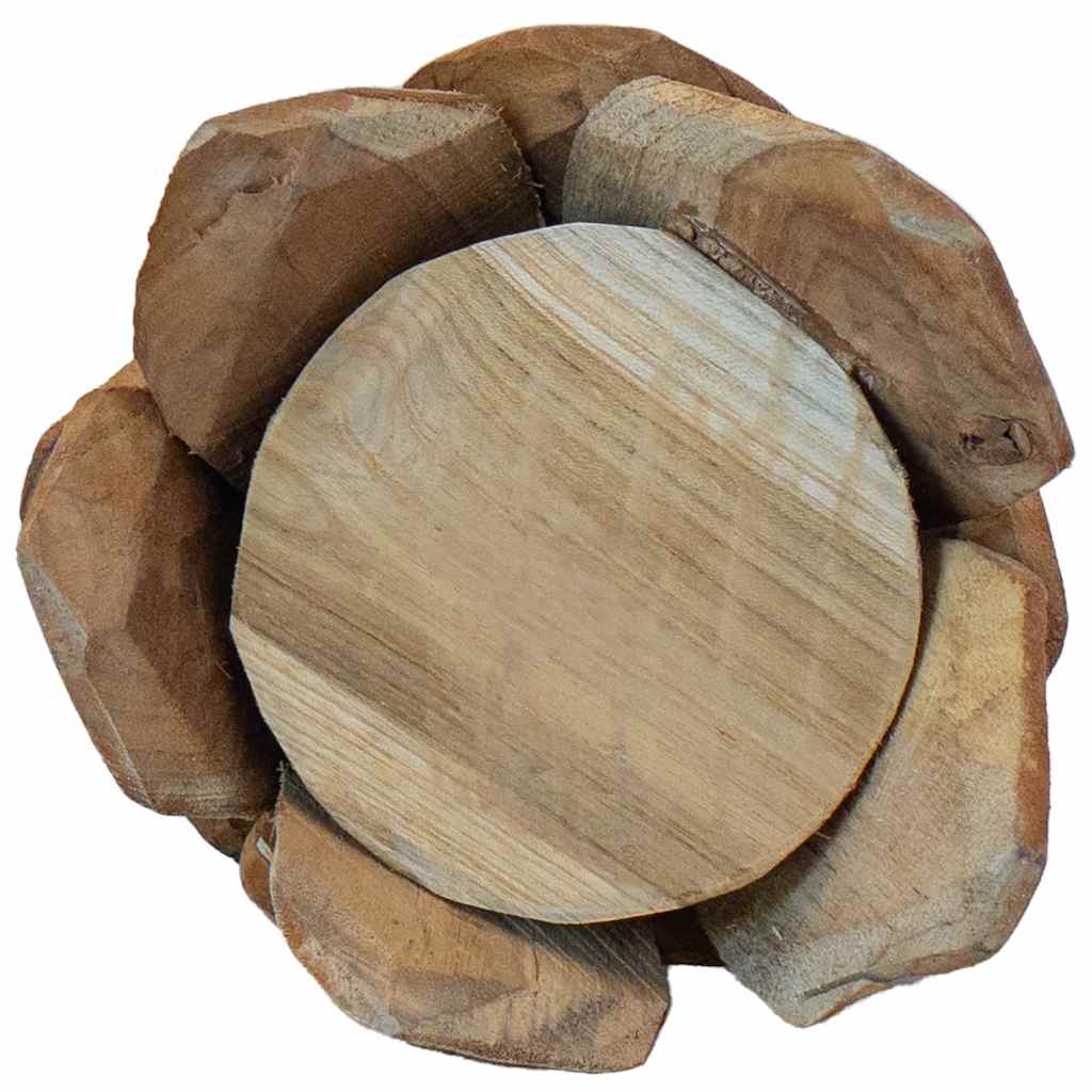 Weihnachtsbaum mit Ständer Braun 51 cm Massivholz Teak