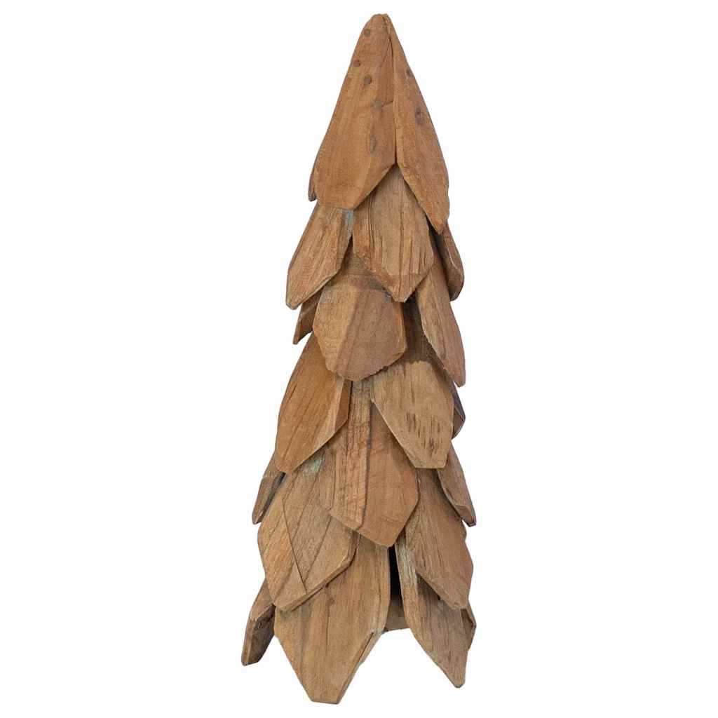 Weihnachtsbaum mit Ständer Braun 51 cm Massivholz Teak