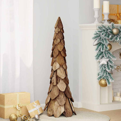 Weihnachtsbaum Braun 111 cm Massivholz Teak
