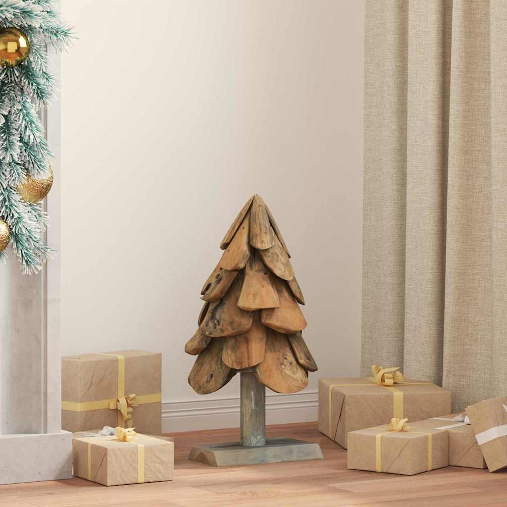 Weihnachtsbaum Braun 61 cm Massivholz Teak