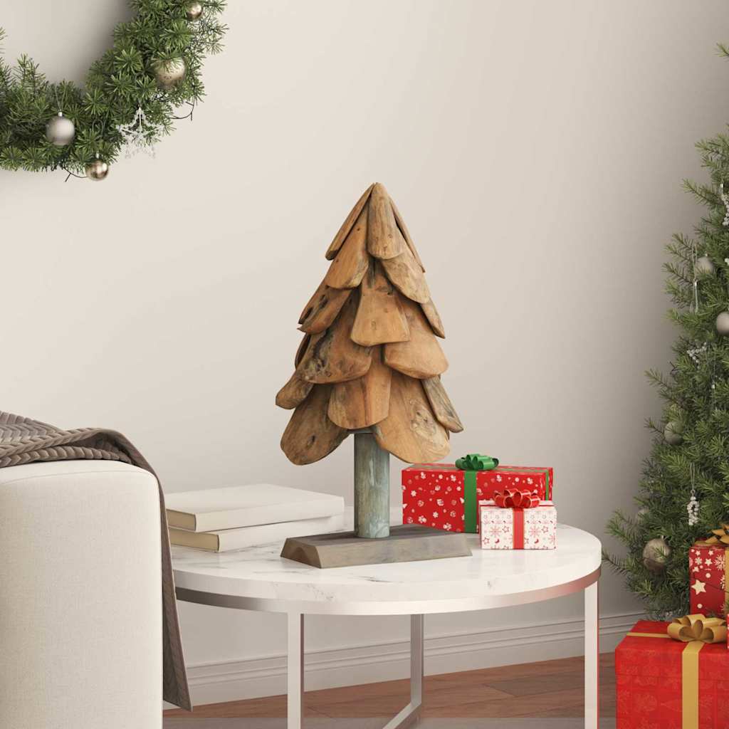 Weihnachtsbaum Braun 61 cm Massivholz Teak