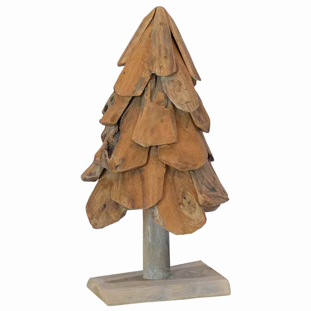 Weihnachtsbaum Braun 61 cm Massivholz Teak
