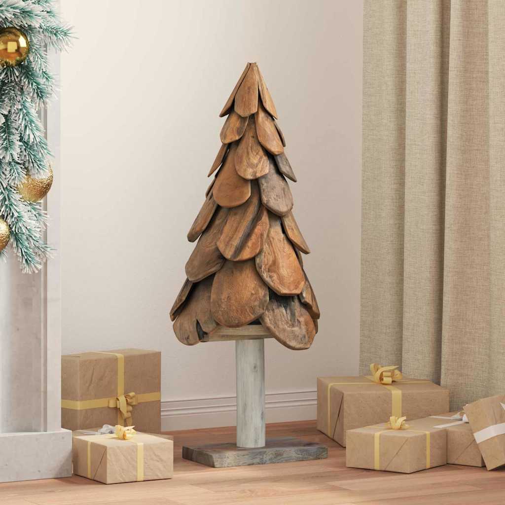 Weihnachtsbaum Braun 91 cm Massivholz Teak