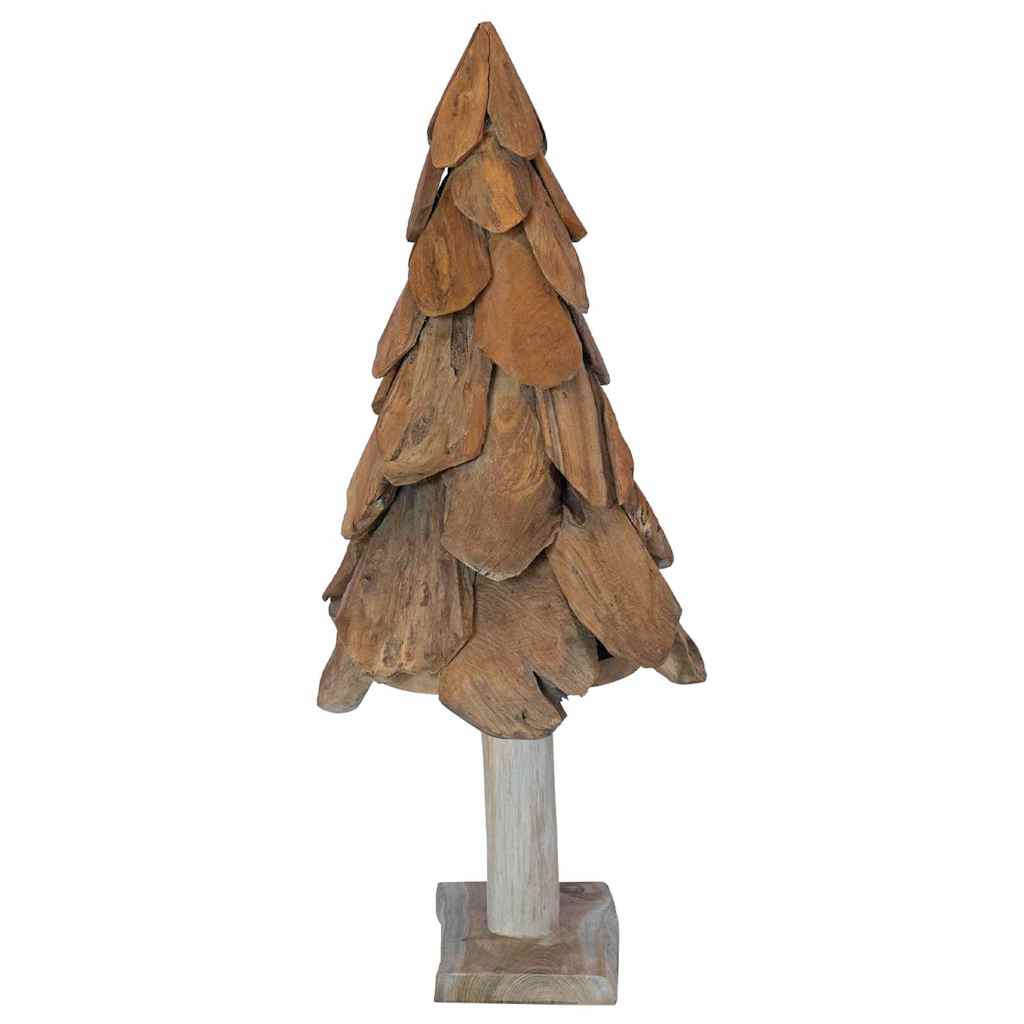 Weihnachtsbaum Braun 91 cm Massivholz Teak