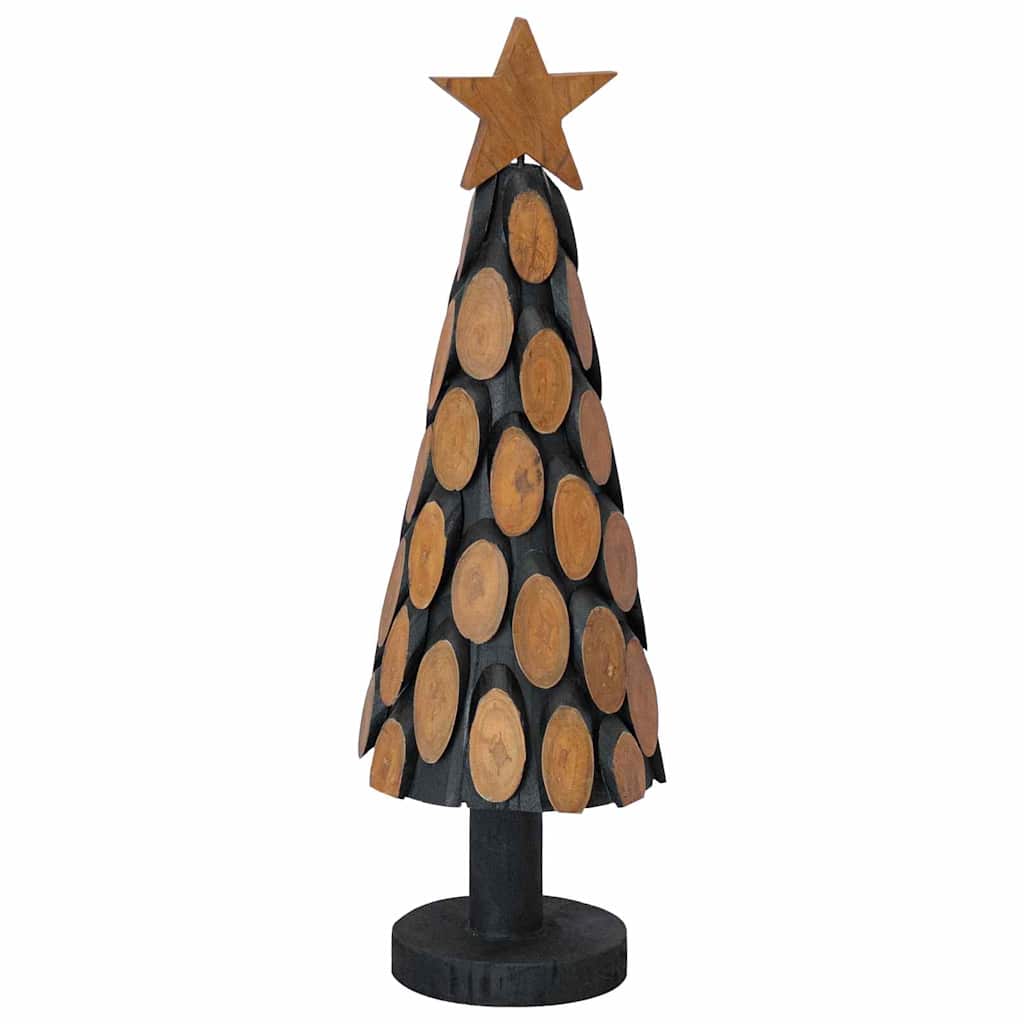 Weihnachtsbaum mit Ständer Braun 61 cm Massivholz Teak