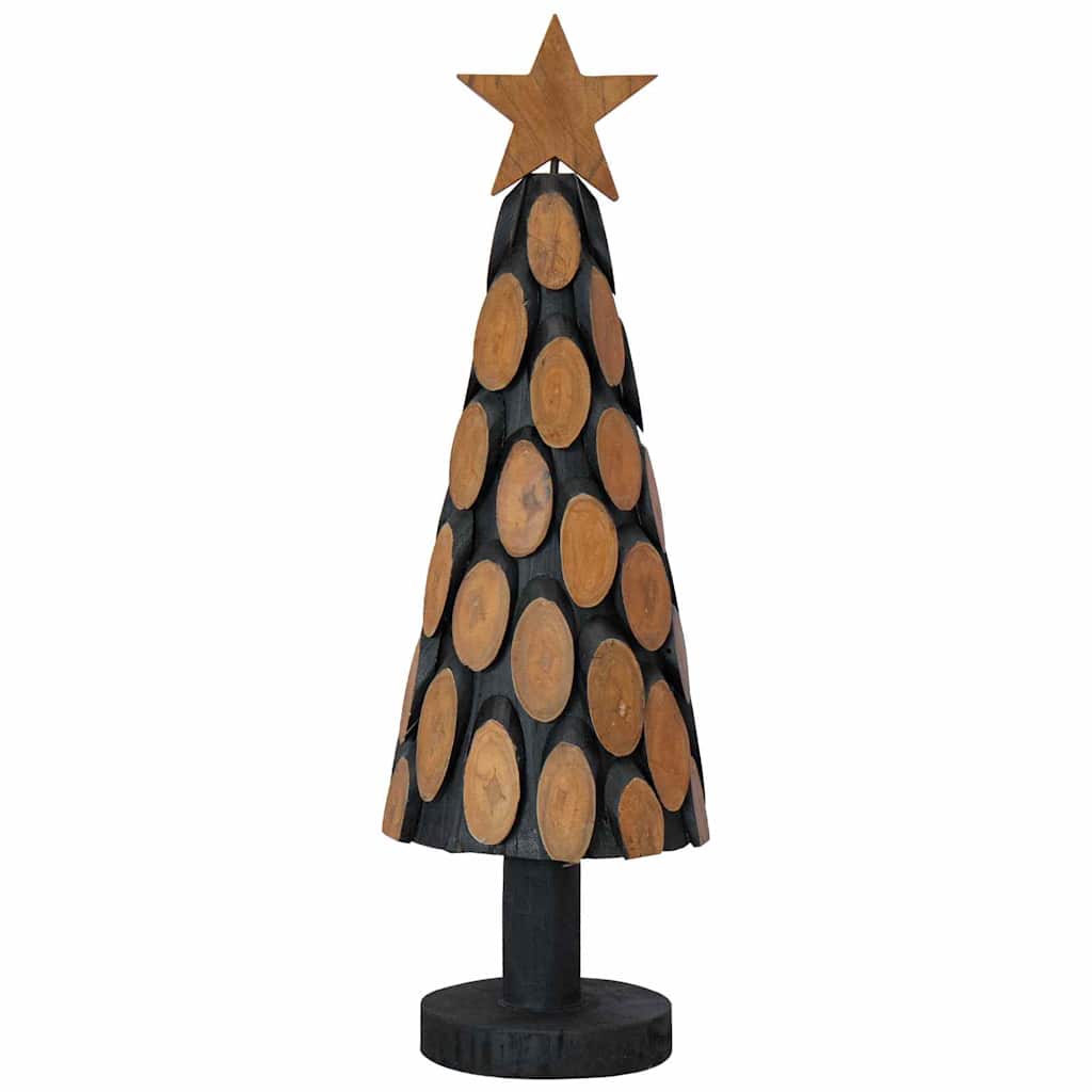 Weihnachtsbaum mit Ständer Braun 61 cm Massivholz Teak