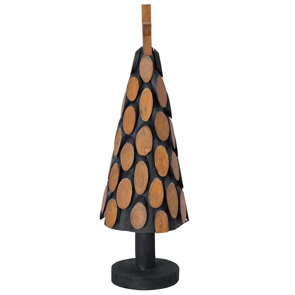 Weihnachtsbaum mit Ständer Braun 61 cm Massivholz Teak