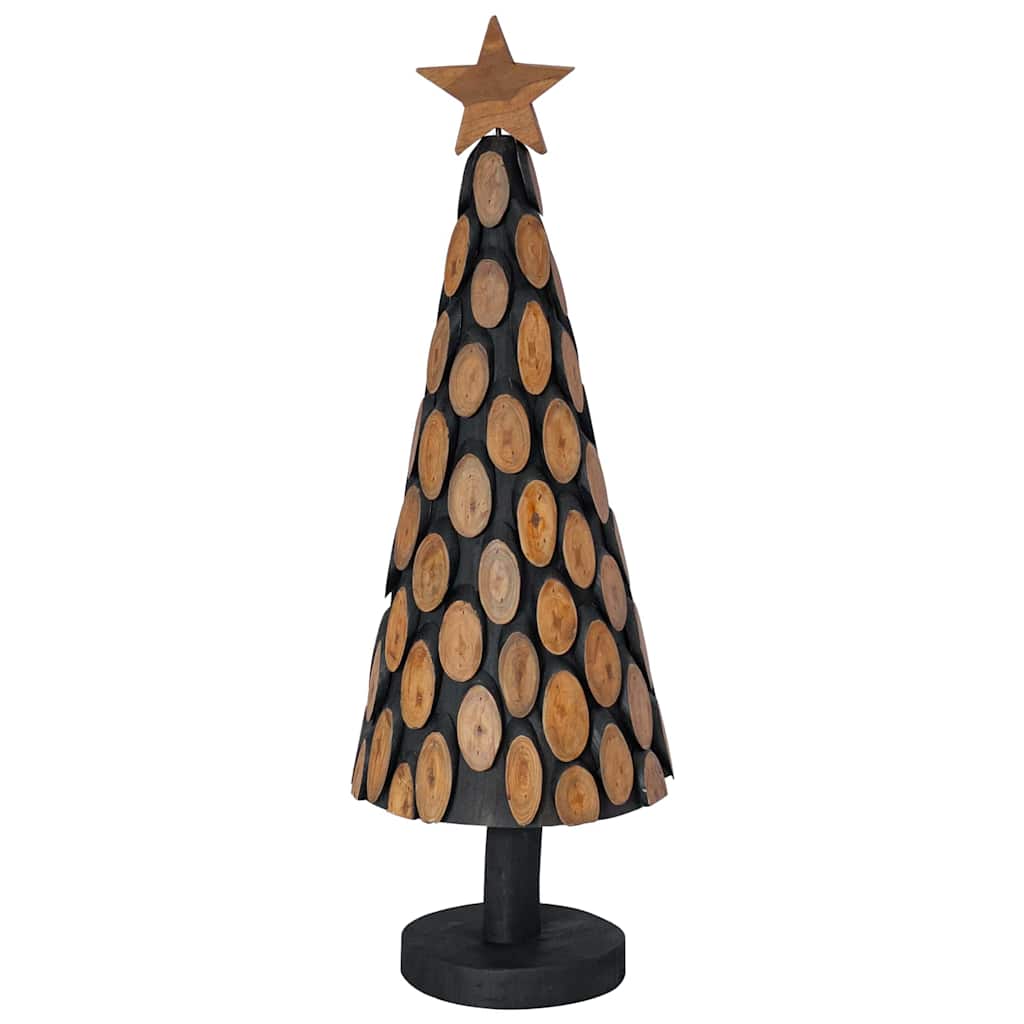 Weihnachtsbaum mit Ständer Braun 90 cm Massivholz Teak