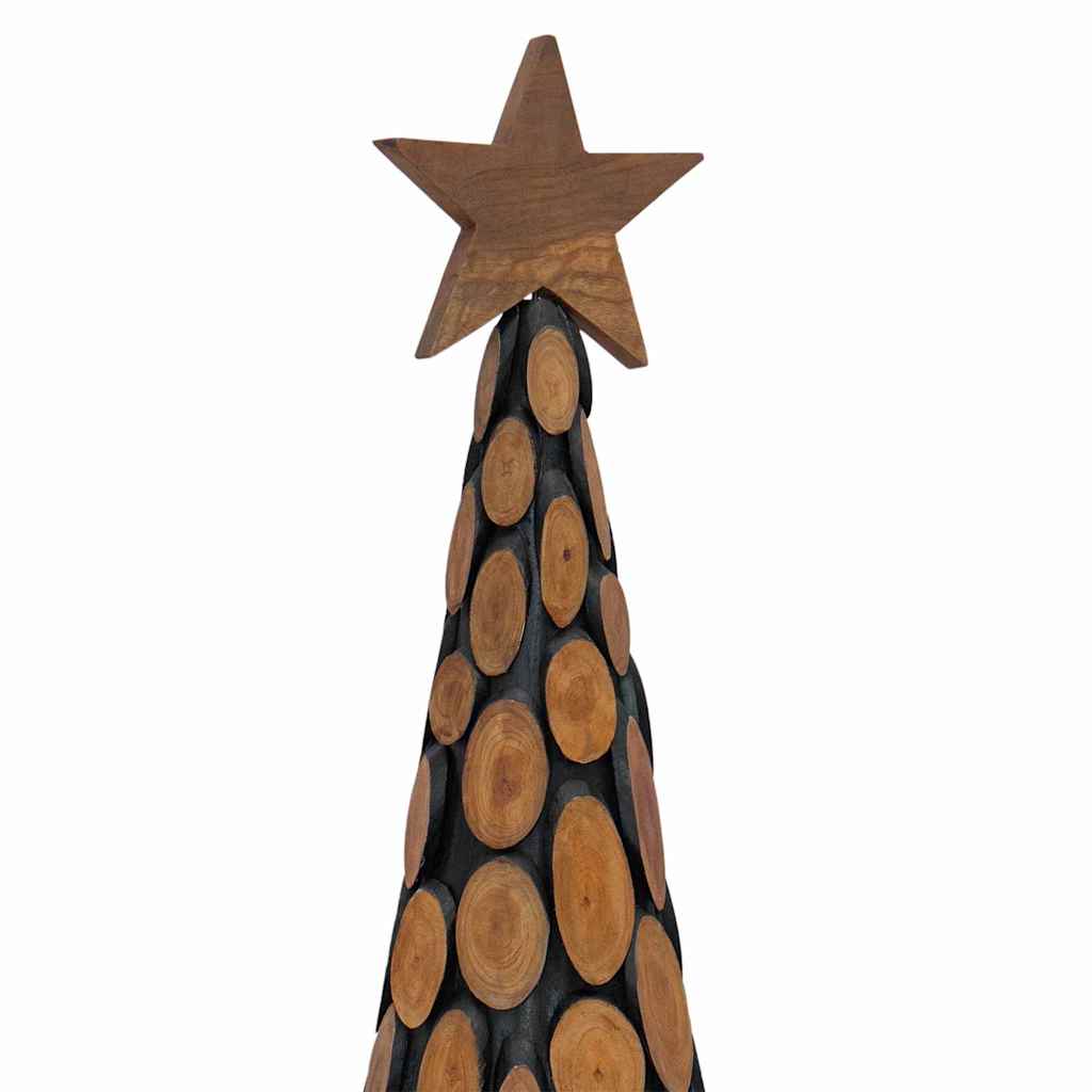 Weihnachtsbaum mit Ständer Braun 120 cm Massivholz Teak