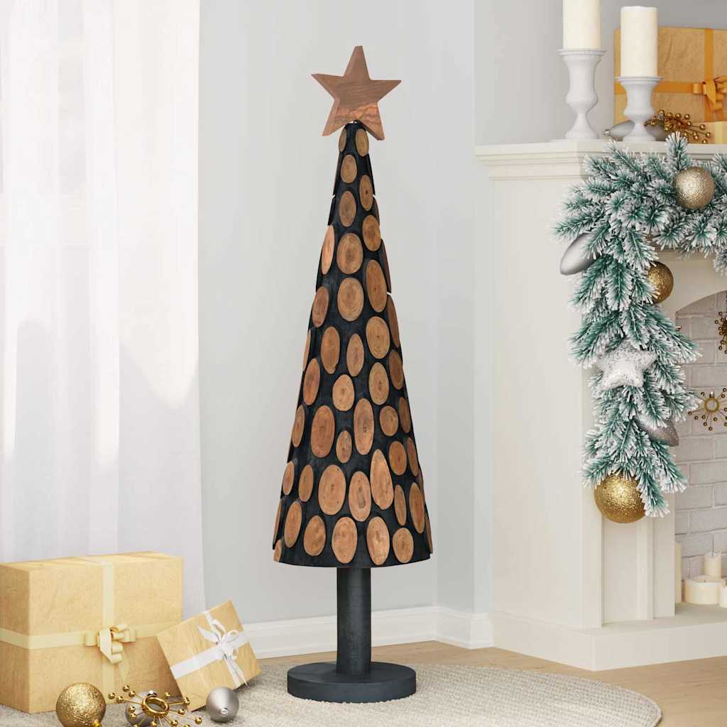 Weihnachtsbaum mit Ständer Braun 120 cm Massivholz Teak