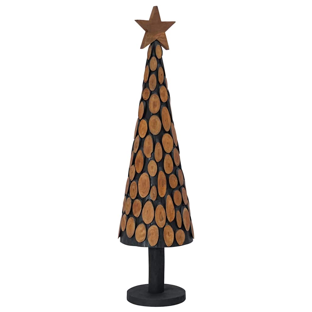 Weihnachtsbaum mit Ständer Braun 120 cm Massivholz Teak