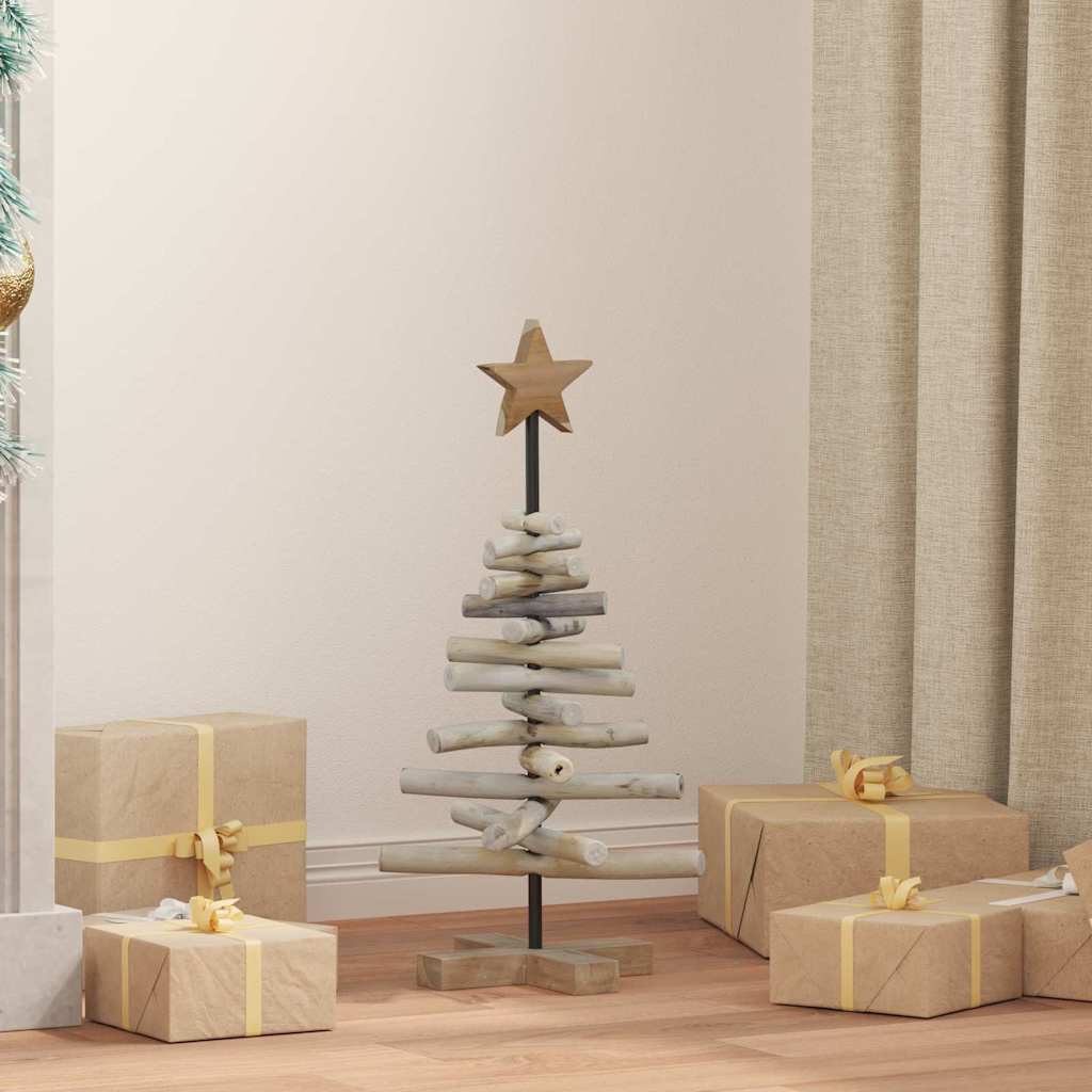 Weihnachtsbaum Braun 60 cm Massivholz Teak