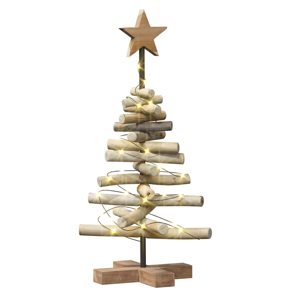 Weihnachtsbaum Braun 60 cm Massivholz Teak