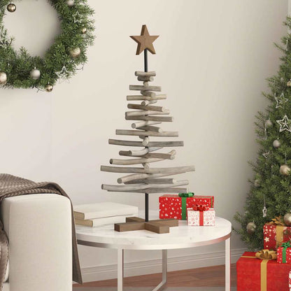Weihnachtsbaum Braun 90 cm Massivholz Teak