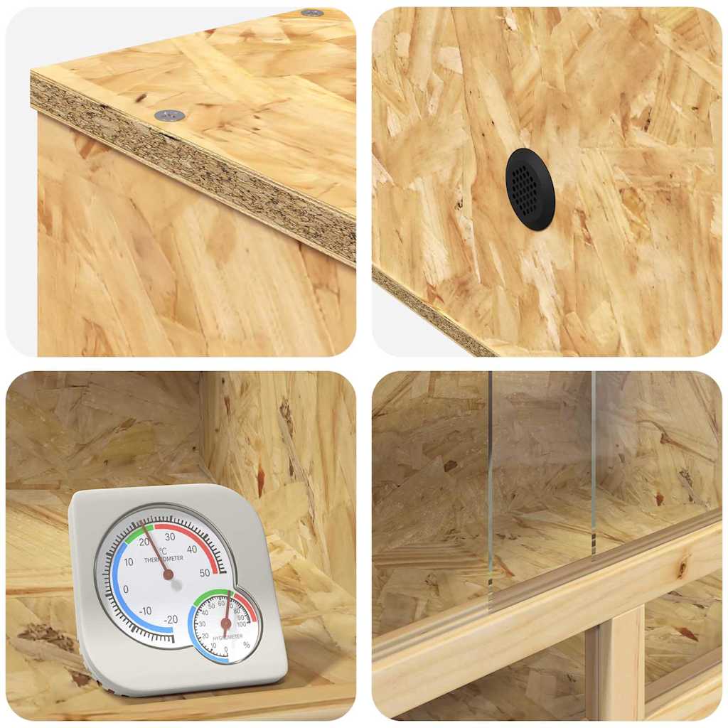 Terrarium Braun 80 x 50 x 100 cm OSB