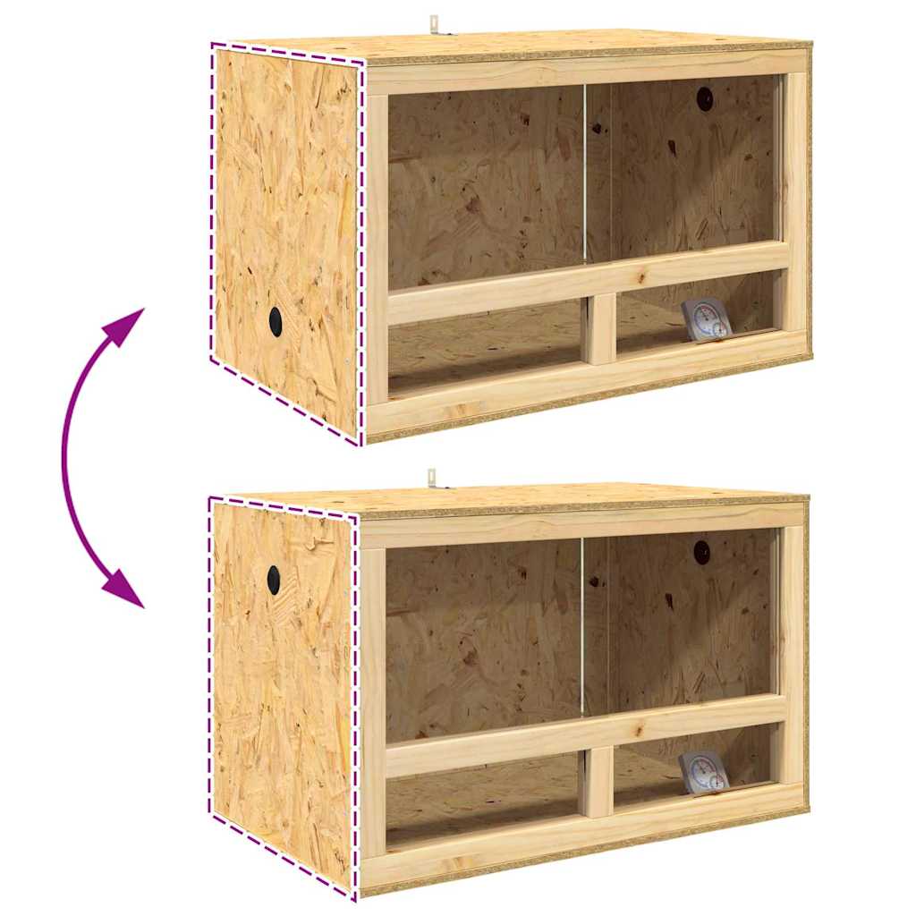 Terrarium Braun 80 x 50 x 100 cm OSB