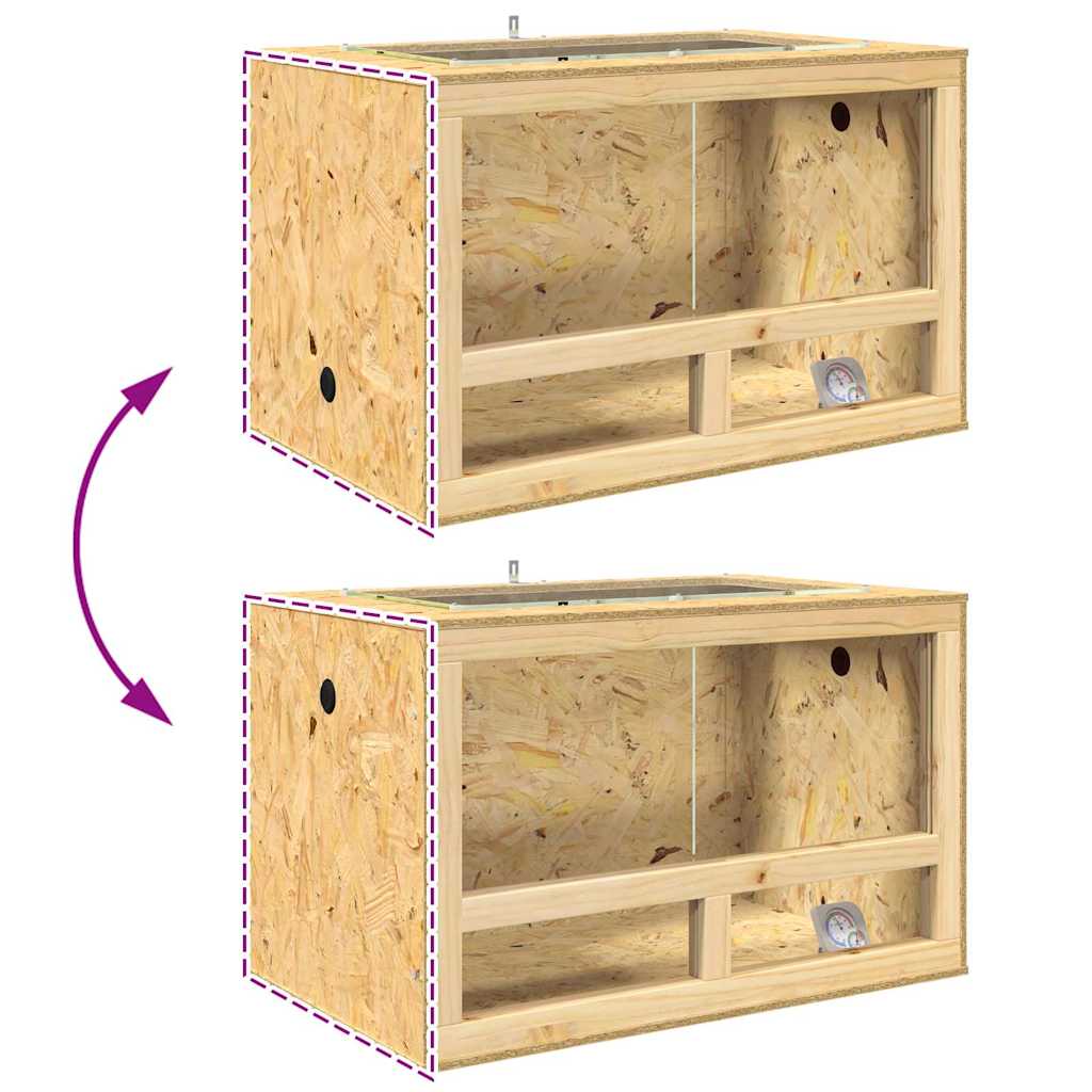 Terrarium Braun 80 x 50 x 100 cm OSB