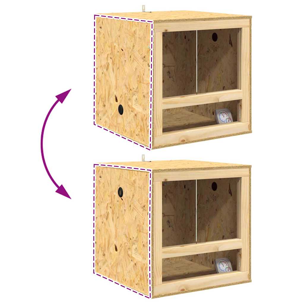 Terrarium Braun 50 x 50 x 100 cm OSB