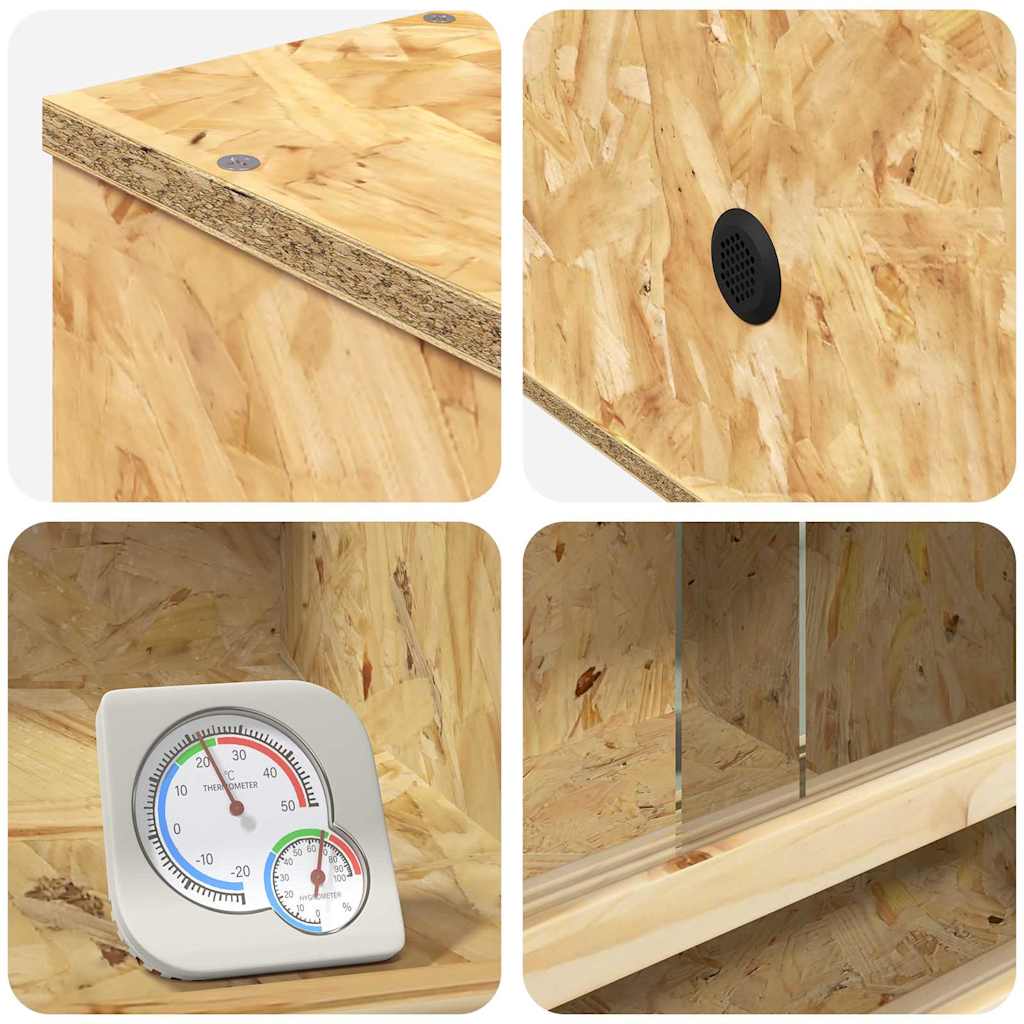 Terrarium Braun 50 x 50 x 130 cm OSB