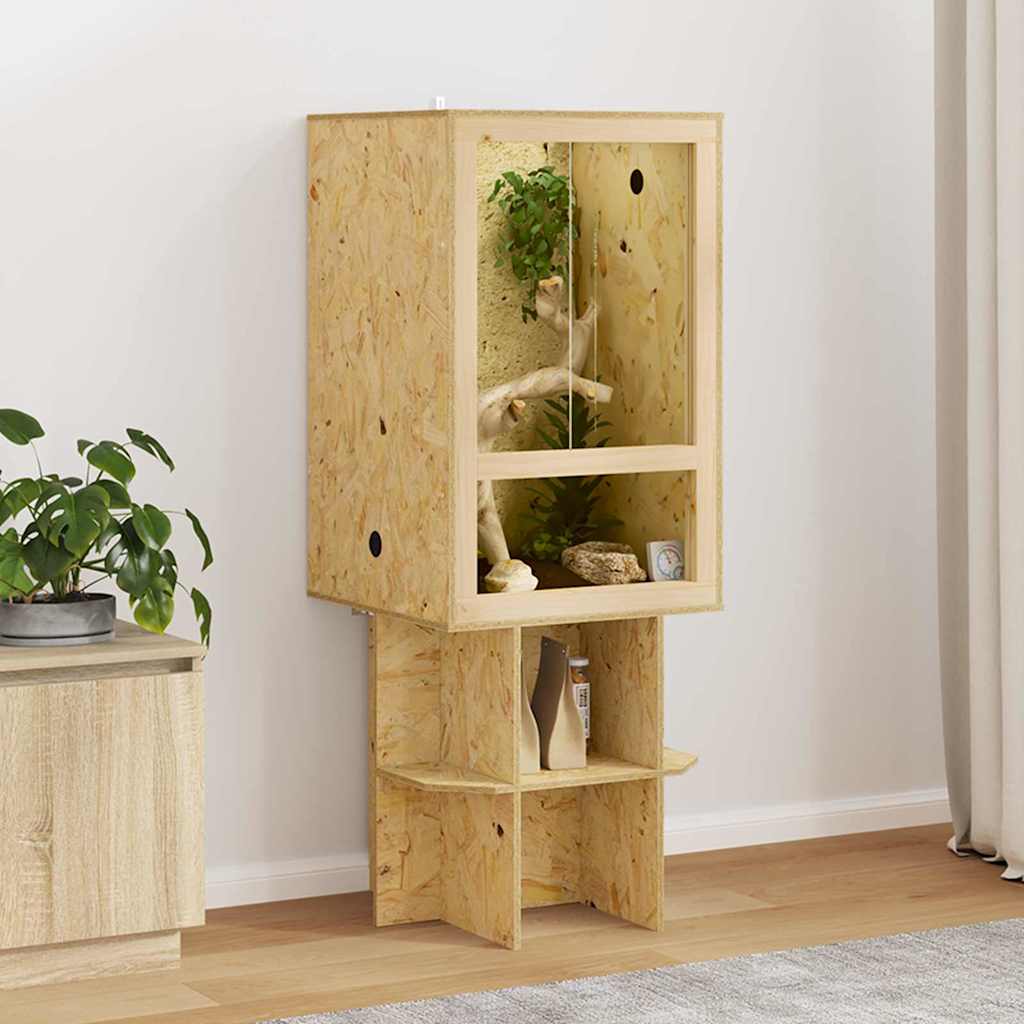 Terrarium Braun 50 x 50 x 130 cm OSB