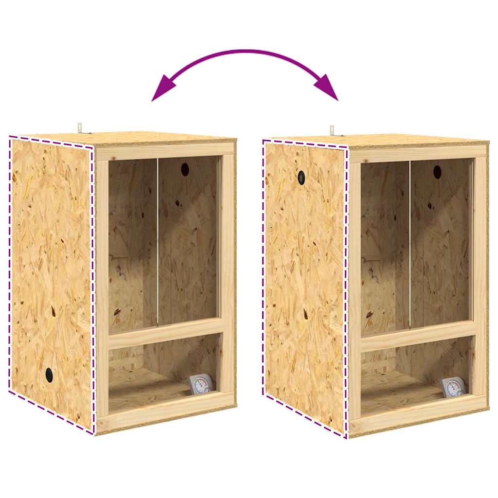 Terrarium Braun 50 x 50 x 130 cm OSB