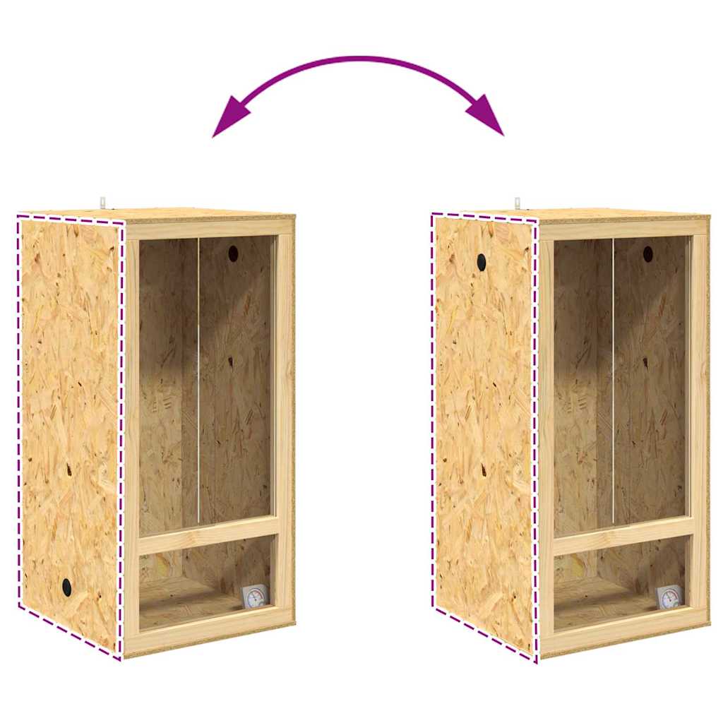 Terrarium Braun 50 x 50 x 150 cm OSB